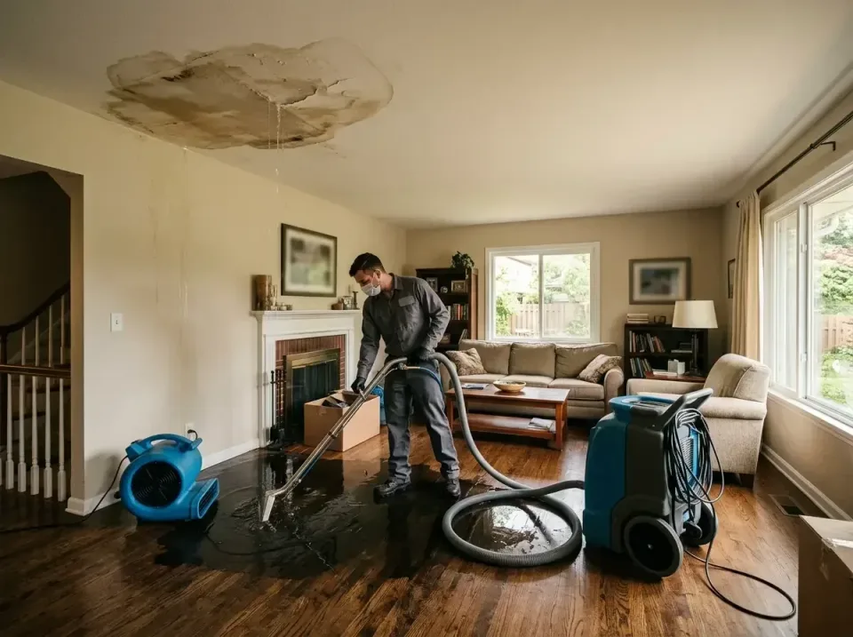 attic-pipe-burst-ceiling-drip-008 — frequently asked questions, Water Damage Restoration & Carpet Care in Bridgetown, OH